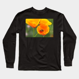 Bee and poppies Long Sleeve T-Shirt